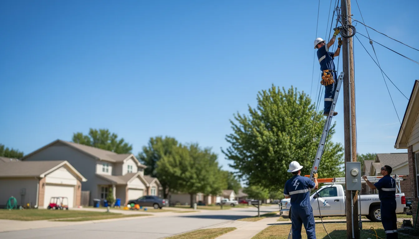 Residential electrician providing installation services in Revloc, PA